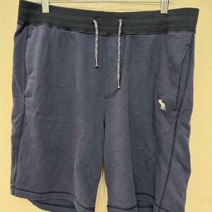 Abercrombie & Fitch Men's Dark Blue Athletic Shorts
